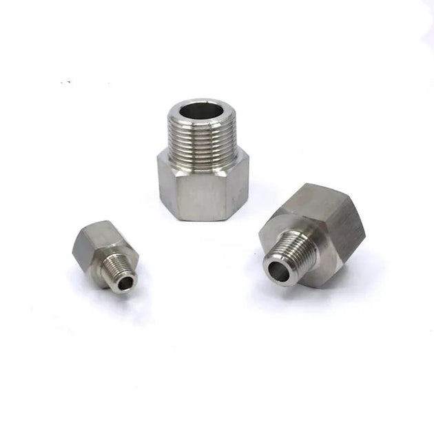 304 Stainless Steel BSP Female To Male Thread Pipe Fitting Connector One Eighth To Three Quarters Inch High Pressure Frontier General Hardware