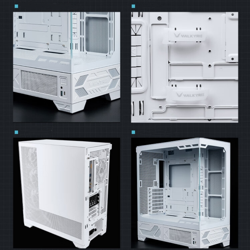 Victory Computer Case VALKYRIE VK03 LITE White ATX Game PC Desktop Case Supports 360° Water