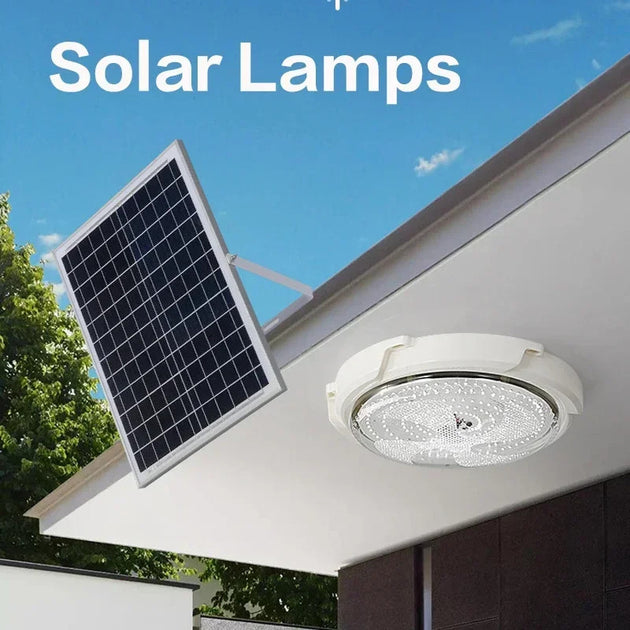 Solar lights Indoor Home Top Ceiling House Outdoor Garden pandent light Panel Lamp Fixture For Corridor Garden Living Room Frontier General Hardware