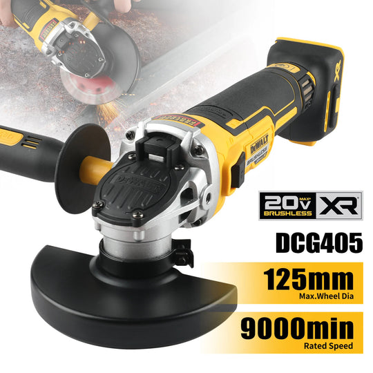 DEWALT DCG405NT 125mm Flat Head Cordless Angle Grinder Bare Tool Brushless Motor No Battery Included Frontier General Hardware