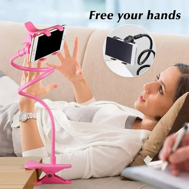 360 Clip Mobile Phone Holder Stand Portable Flexible Lazy Bed Desktop Bracket Smartphones Desk Bed Mount Stand Base Support 70cm Frontier General Hardware