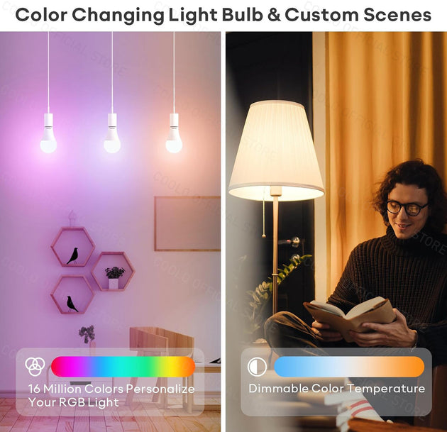 COOLO EWelink Zigbee WiFi Smart LED Bulb E27 15W 18W Dimmable Works With Alexa Google Home SmartThings Yandex Alice Frontier General Hardware