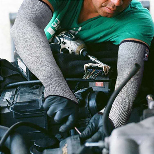 Level 5 HPPE Cut Resistant Arm Sleeves Anti-Puncture Labor Work Safety Gloves Gardening Construction Automobile Arm Protection Frontier General Hardware