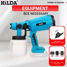HILDA 800ML Electric Spray Gun High Power Tools Paint Sprayer Auto Household Red Electric Spray Gun