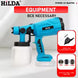 HILDA 800ML Electric Spray Gun High Power Tools Paint Sprayer Auto Household Red Electric Spray Gun