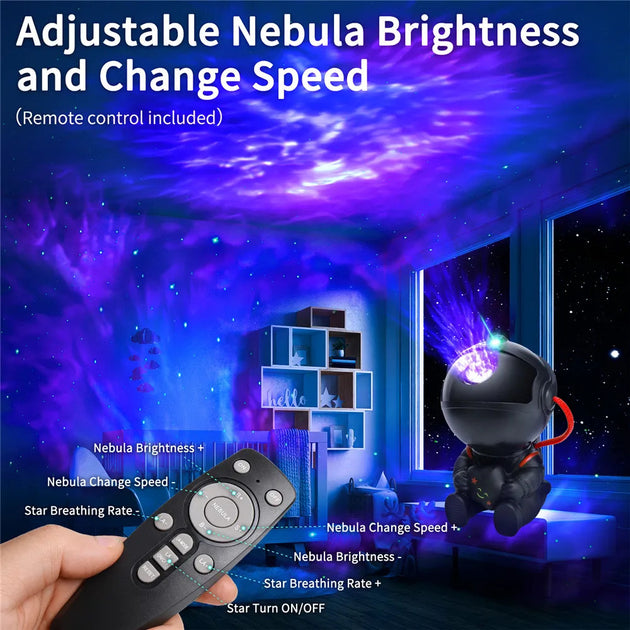 Galaxy Projector Led Night Light Star Projector Astronaut Projector Galaxy Light for Home Decorative Bedroom Children Kids Gift Frontier General Hardware