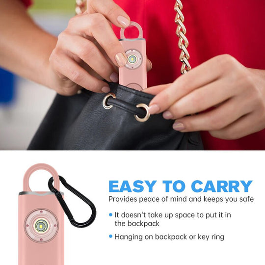 Personal Safety Siren Alarm for Women 130dB Siren Strobe & Key Chain 3 Pop Colors AF2004 Anti Robbery Call for Help Frontier General Hardware