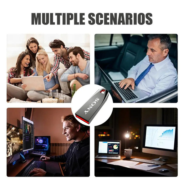 SONY Flash Drives 2TB USB 3.0 Mini High Speed Metal Pendrive 1TB Stick Portable Drive Waterproof Memoria Storage U Disk Frontier General Hardware