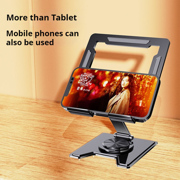 360 Degree Rotatable Tablet And Phone Stand Portable Adjustable Foldable Desktop Lift Cooling Base Vertical Frontier General Hardware