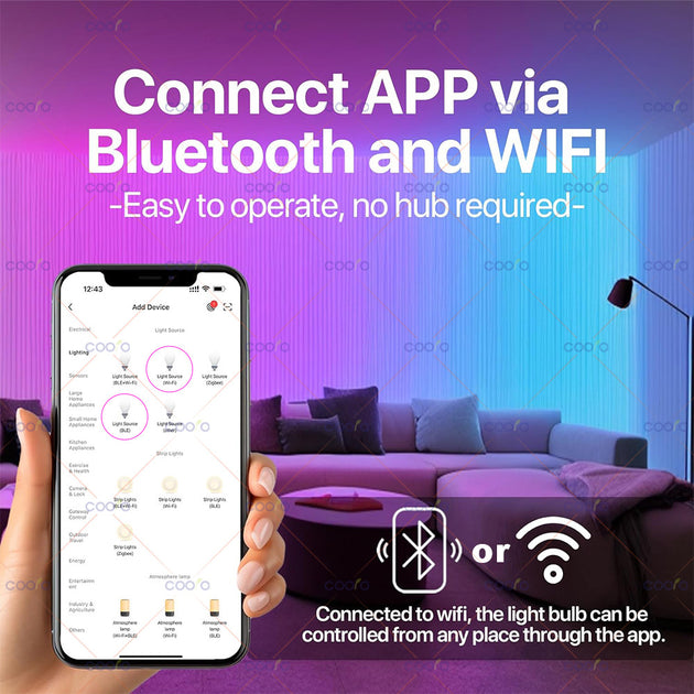 Tuya WiFi Bluetooth E27 RGB Color Changing Smart Bulb 15W 220V Works with Alexa Google Assistant Smart Life Frontier General Hardware