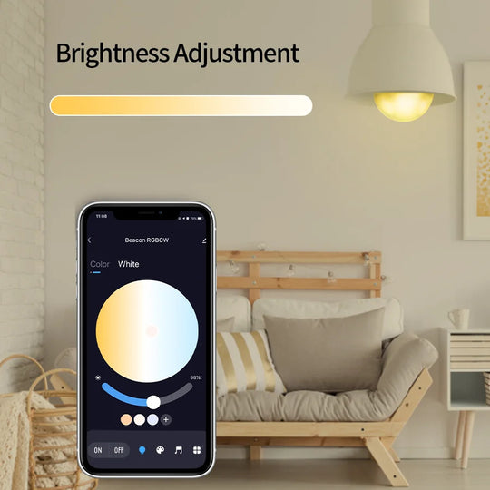 15W E27 RGB LED Bluetooth 4.0 Tuya Dimmable Color Changing Light Bulb For Home Hotel Bar Bedroom Decor AC85 265V Frontier General Hardware