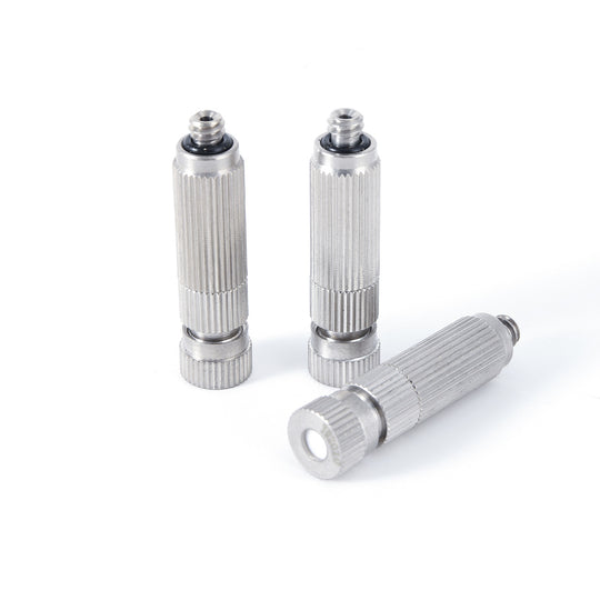 50Pcs High Pressure Misting Nozzles With Filter Nickel Plated Copper 3 16 Inch Thread For Cooling Landscaping Frontier General Hardware