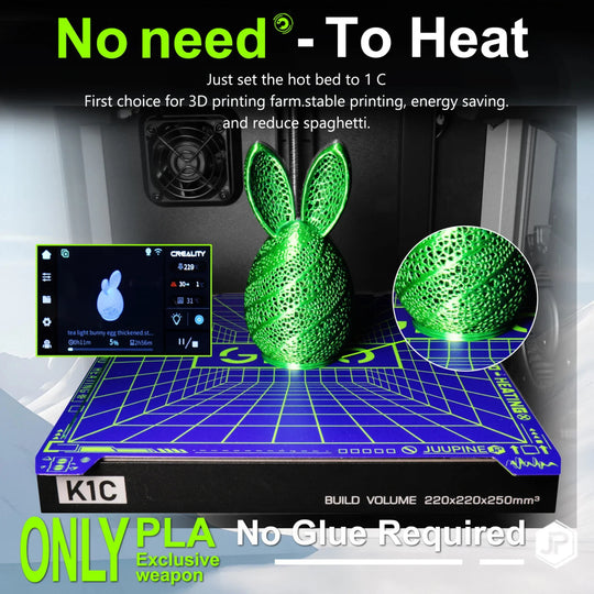 JUUPINE GECO Cold Plate For Creality K2 Plus Build Plate Dual Sided No Heat Strong Adhesion For PLA Frontier General Hardware