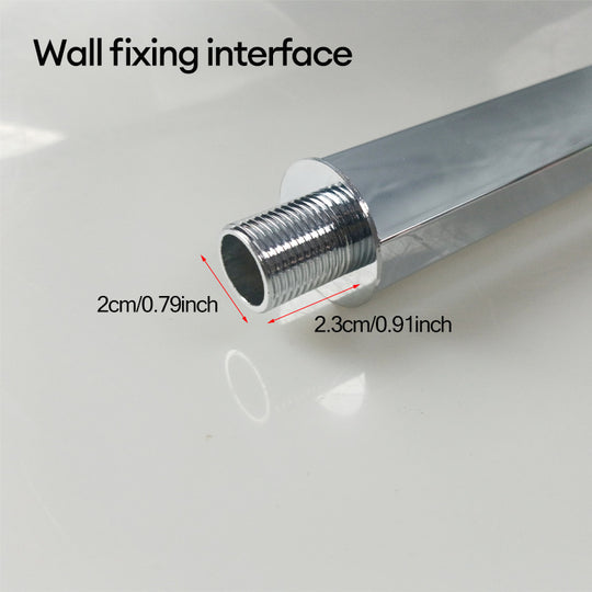 Shower Head 10/12 inch Rainfall Shower Head with Wall Mounted Shower Arm Bathroom Shower Accessories Frontier General Hardware
