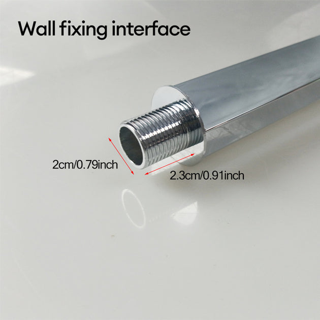 Shower Head 10/12 inch Rainfall Shower Head with Wall Mounted Shower Arm Bathroom Shower Accessories Frontier General Hardware