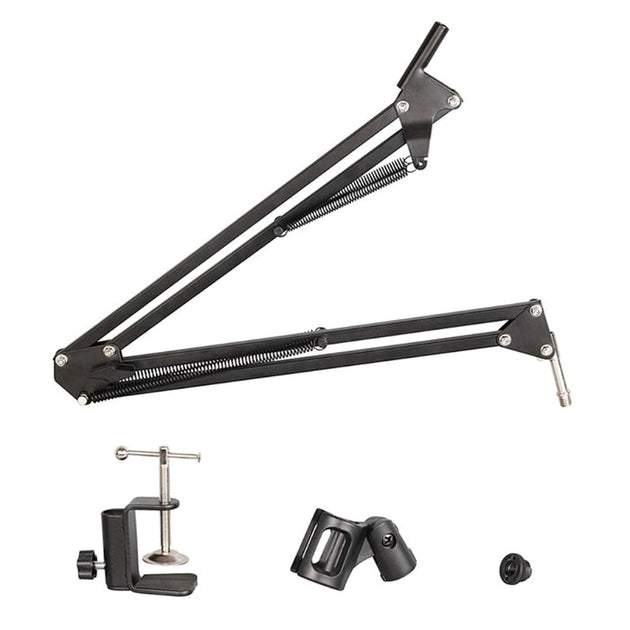 Adjustable Desk Microphone Stand With Compact Suspension Boom Arm J60A For Studio Recording And Podcasting Frontier General Hardware