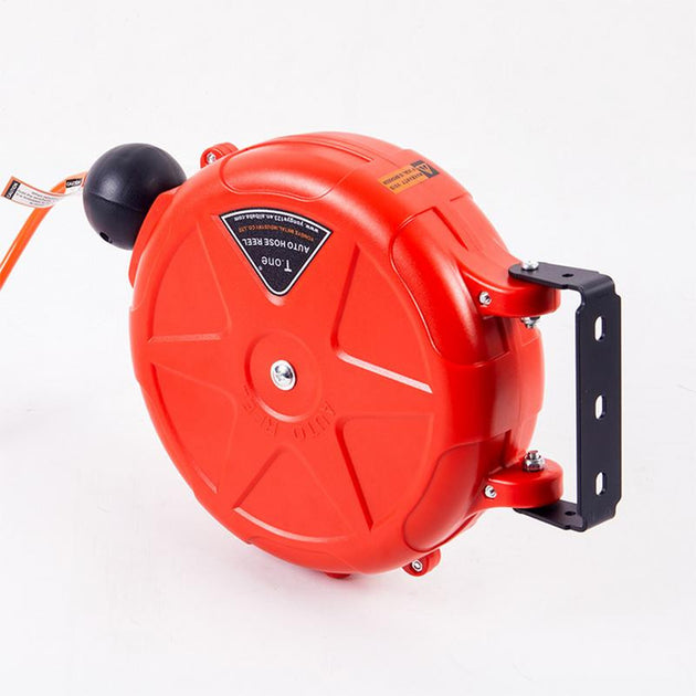 8mm Automatic Retractable Hose Reel Car Wash Garden Irrigation Water Tube Holder Wall Mount High Pressure Waterpipes Roller Frontier General Hardware
