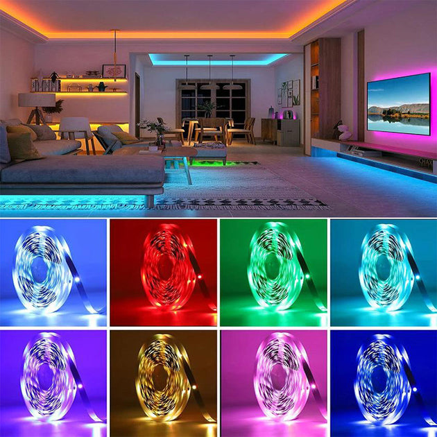 RGB LED Strip Lights USB 5V Flexible Tape With App Control Available In 5m 10m 15m 20m And 30m Frontier General Hardware