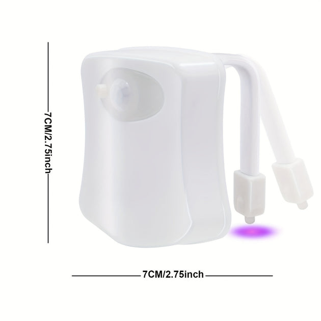 Toilet Night Light With PIR Motion Sensor LED Toilet Bowl Light Battery Powered 7 Colors Changing Kids Bathroom Decor Frontier General Hardware