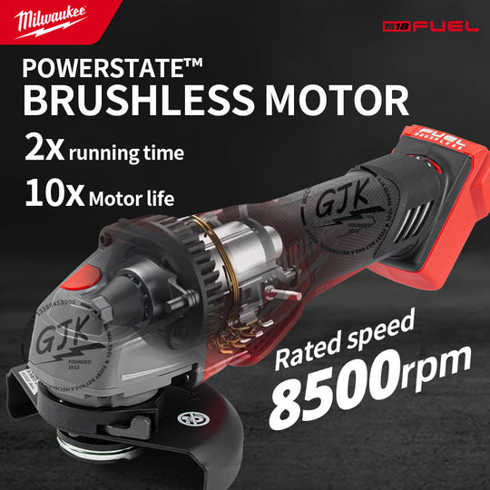Milwaukee M18 FUEL 125 Mm Variable Speed And Braking Angle Grinder With Paddle Switch Tool Only No Box Frontier General Hardware