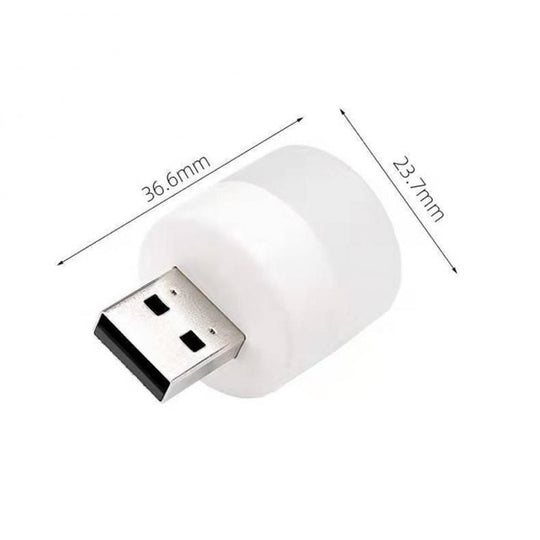 USB Night Light Mini LED Plug In Lamp With Power Bank Charging USB Book Light Small Round Reading Eye Protection Lamp Frontier General Hardware