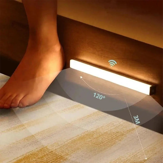 Night Lights Wireless LED Motion Sensor Lamp USB Rechargeable Magnetic For Wardrobe Room Closet Kitchen Aisle Tube Detector Bulb Frontier General Hardware