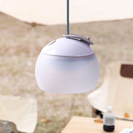 LED Camping Hanging Light USB Rechargeable Silicone Lantern With Power Bank Hook 3 Brightness Levels For Outdoor Use Frontier General Hardware