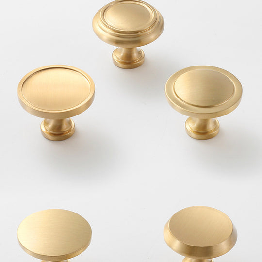 Brushed Brass Cabinet Knob Pull For Kitchen Cabinet Door Hardware 1 Pack Durable Hardware Handle Frontier General Hardware