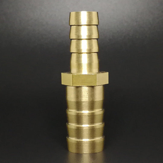 Brass Straight Hose Fitting Equal Barb Reducing Joint 4 6 8 10 12 14 19 25mm Copper Barbed Coupler Connector Adapter Frontier General Hardware
