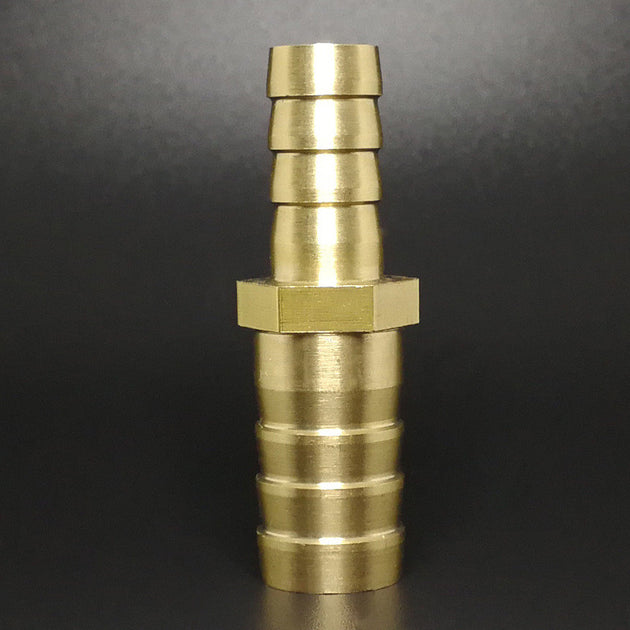 Brass Straight Hose Fitting Equal Barb Reducing Joint 4 6 8 10 12 14 19 25mm Copper Barbed Coupler Connector Adapter Frontier General Hardware