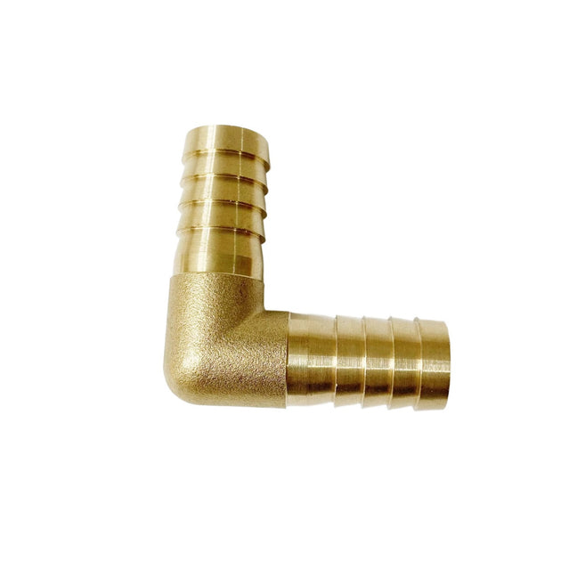 Brass Hose Barb Fitting 90 Degree Right Angle Elbow Barbed Pipe Connector 4mm to 19mm OD Frontier General Hardware