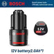 Bosch battery 12V battery, 2.0Ah BAT411 Lithium ion Rechargeable Battery BAT411A BAT412 BAT412A BAT413 Battery Charger