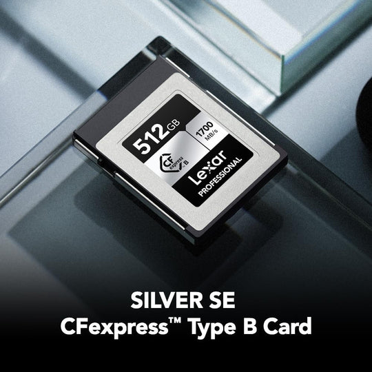 Lexar Professional Silver SE CFexpress Type B Memory Card 128GB 256GB 512GB for Nikon Z6 RAW 4K Video Digital SLR DJI Ronin 4D Frontier General Hardware