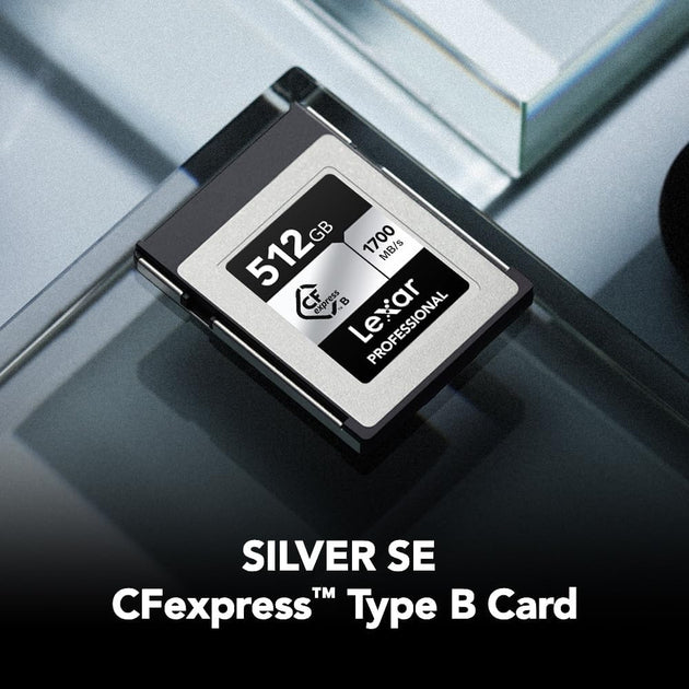 Lexar Professional Silver SE CFexpress Type B Memory Card 128GB 256GB 512GB for Nikon Z6 RAW 4K Video Digital SLR DJI Ronin 4D Frontier General Hardware