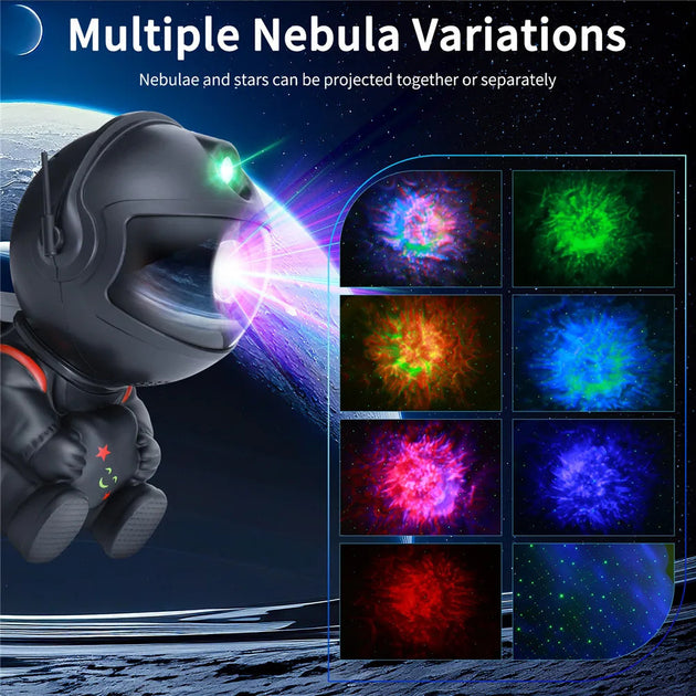 Galaxy Projector Led Night Light Star Projector Astronaut Projector Galaxy Light for Home Decorative Bedroom Children Kids Gift Frontier General Hardware