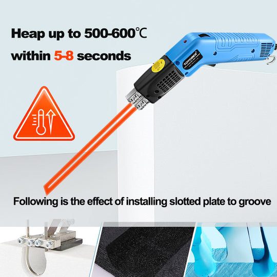 Air Cool Hot Knife Foam Cutter Tool Machine Slotting Groove Styrofoam Polystyrene Fabric Rope Cutter Electric Heating Hot Knife Frontier General Hardware