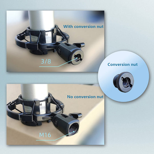 Universal Condenser Microphone Shock Mount Holder Studio Bracket For Large Diaphragm Mic Clip Anti Vibration ABS Frontier General Hardware