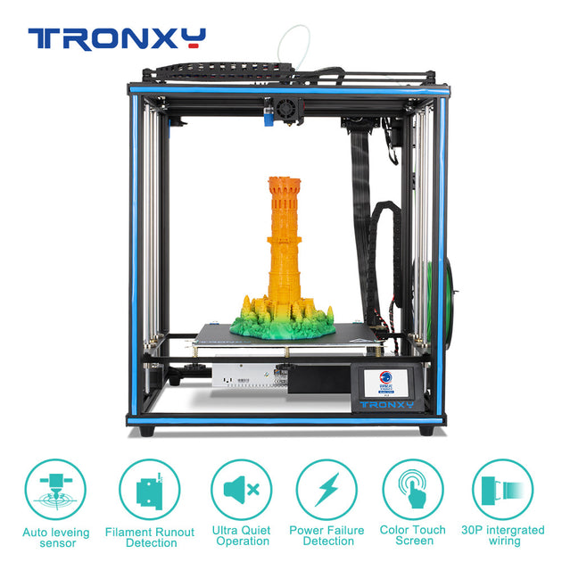 Tronxy X5SA FDM 3D Printer Closed Frame Auto Leveling CoreXY Large Build Volume 330x330x400mm Frontier General Hardware