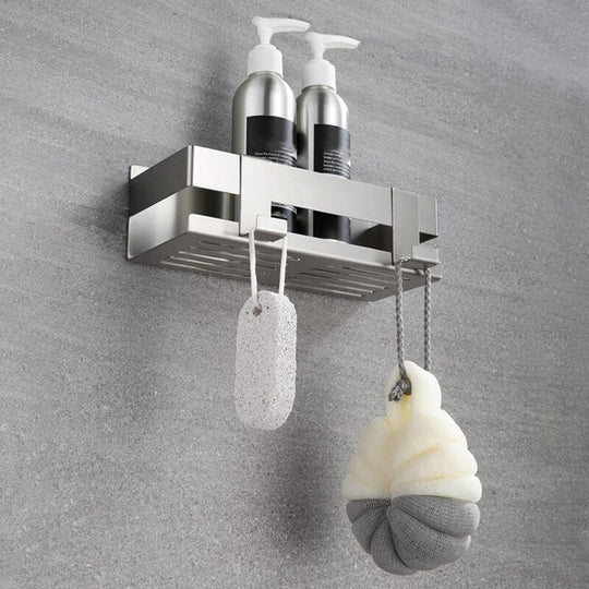 Stainless Steel Shower Shelf No Drilling Adhesive Bathroom Organizer For Shower And Bath Frontier General Hardware