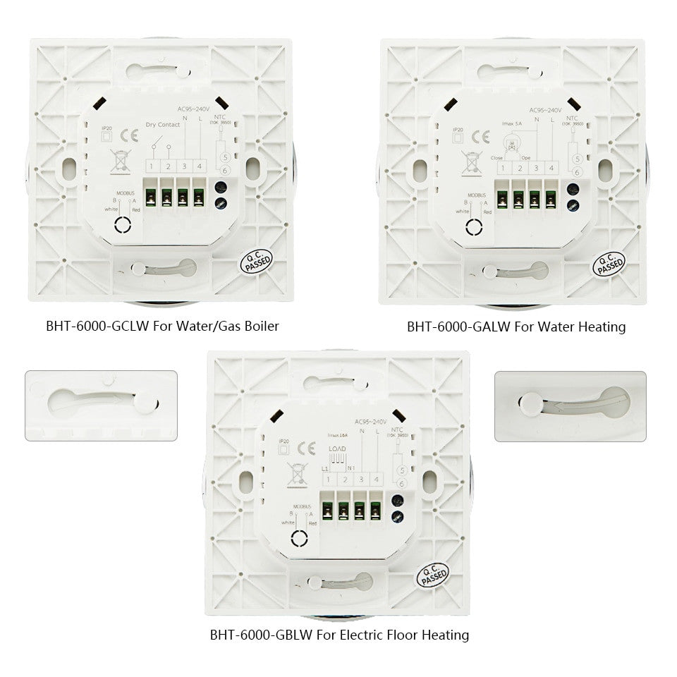 Smart WiFi Touch Thermostat Temperature Wireless Controller For Water/Electric Floor Heating Water/Gas Boiler Works Google Home|Smart Temperature Control System - Frontier General Hardware