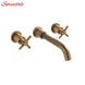 Smesiteli Promotion Classic 10 Yr Warraty Vintage Antique Style Brass Double Handle Wall Bathroom Sink Faucet Hot & Cold Tap|bathroom sink faucet|sink faucetcold tap