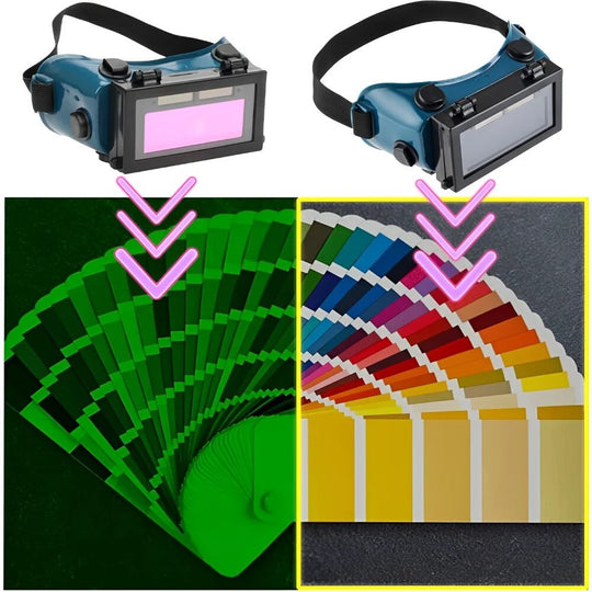 Solar Auto Darkening Welding Mask Welding Helmet Eyes Goggle/Welder Glasses Arc Protection Helmet for Welding Machine/Equipment Frontier General Hardware