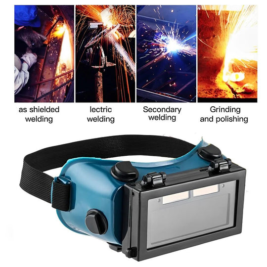 Solar Auto Darkening Welding Mask Welding Helmet Eyes Goggle/Welder Glasses Arc Protection Helmet for Welding Machine/Equipment Frontier General Hardware