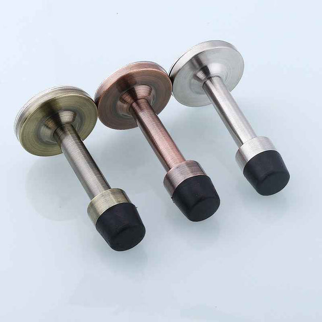 Stainless steel sticker door stopper with rubber door protector for bedroom kitchen office living room school door protector|door stopper|stainless steel door stopperdoor stopper stainless