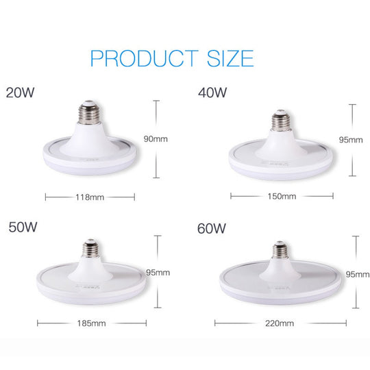Super Bright 220V E27 Led Bulb Light 20W 40W 50W 60W Lampada Ampoule Bombilla Energy Saving UFO Lamp for Home Living Room|LED Bulbs & Tubes - Frontier General Hardware