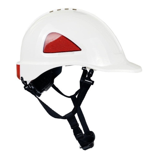 ABS Hard Hat Carbon Fiber Pattern Safety Helmet For Construction Engineering And Rescue With Reflective Surface Frontier General Hardware
