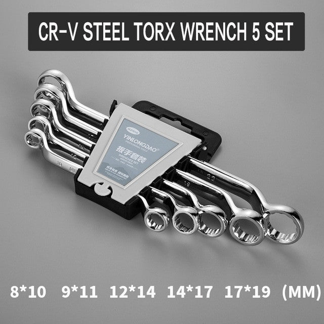 Torx Wrench Combination Wrench High Carbon Steel Combination Spanner Chrome Plated Metric Size for Auto Repairing Tools|Wrench - Frontier General Hardware