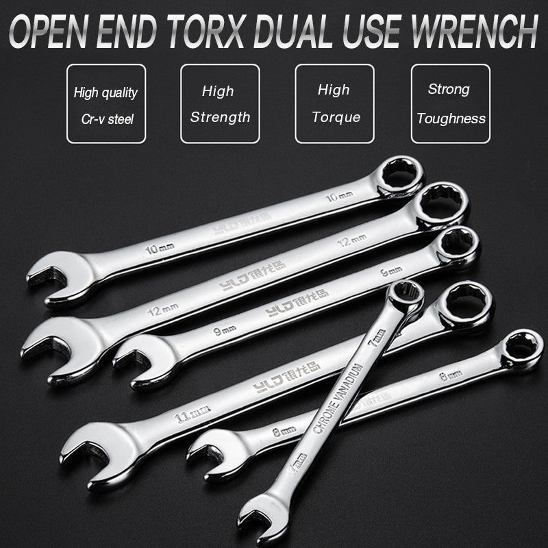 Torx Wrench Combination Wrench High Carbon Steel Combination Spanner Chrome Plated Metric Size for Auto Repairing Tools|Wrench - Frontier General Hardware