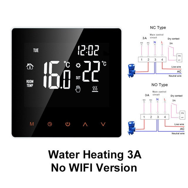 Tuya Smart Life WiFi Thermostat Temperature Controller for Water/Electric floor Heating Water/Gas Boiler Works with Alexa Google|Smart Temperature Control System - Frontier General Hardware