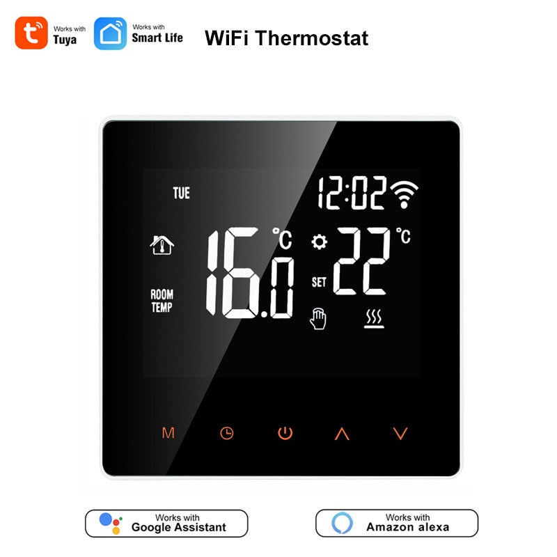 Tuya Smart Life WiFi Thermostat Temperature Controller for Water/Electric floor Heating Water/Gas Boiler Works with Alexa Google|Smart Temperature Control System - Frontier General Hardware